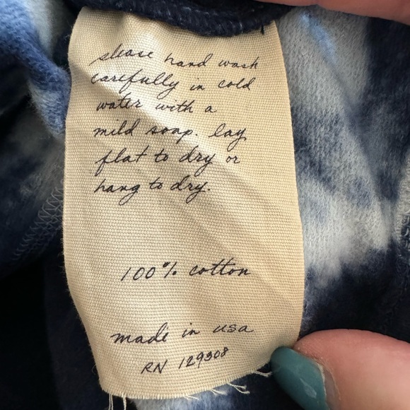 NWT Raquel Allegra Crop Tie Dye Hoodie - Picture 9 of 11